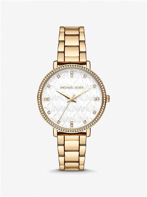 michael kors uhr mit mk logo|Pyper Gold.